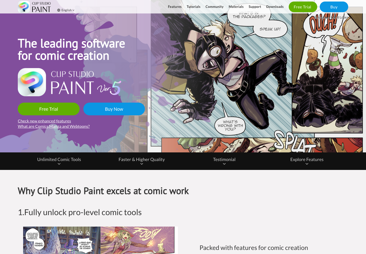 Clip Studio Paint comics and manga workflow screenshot