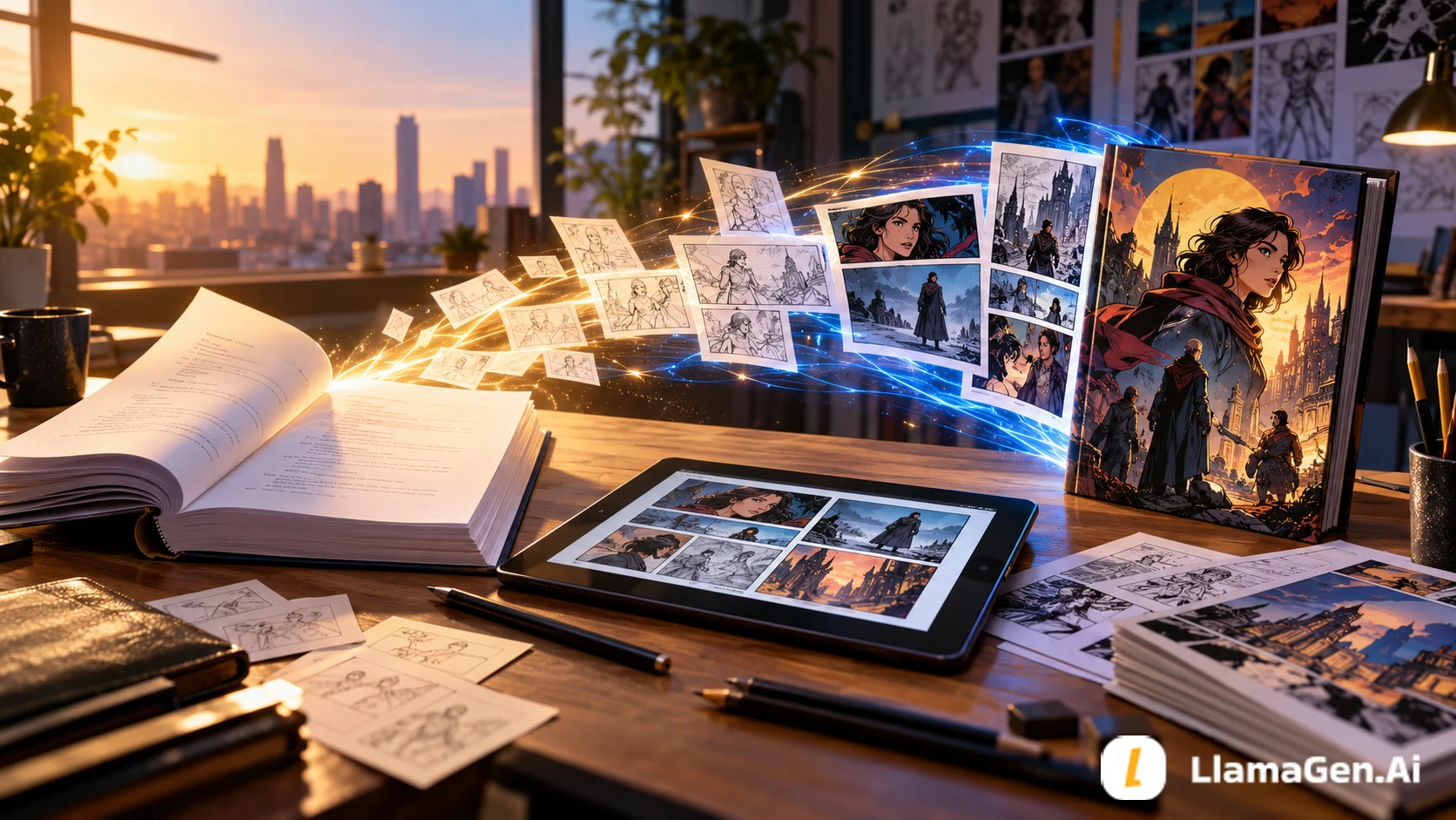 How to Write a Comic Script with AI and Turn It into a Finished Comic Book