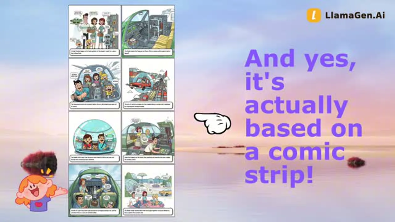 Animated Moon Park comic strip proof clip for the comic-to-video gallery