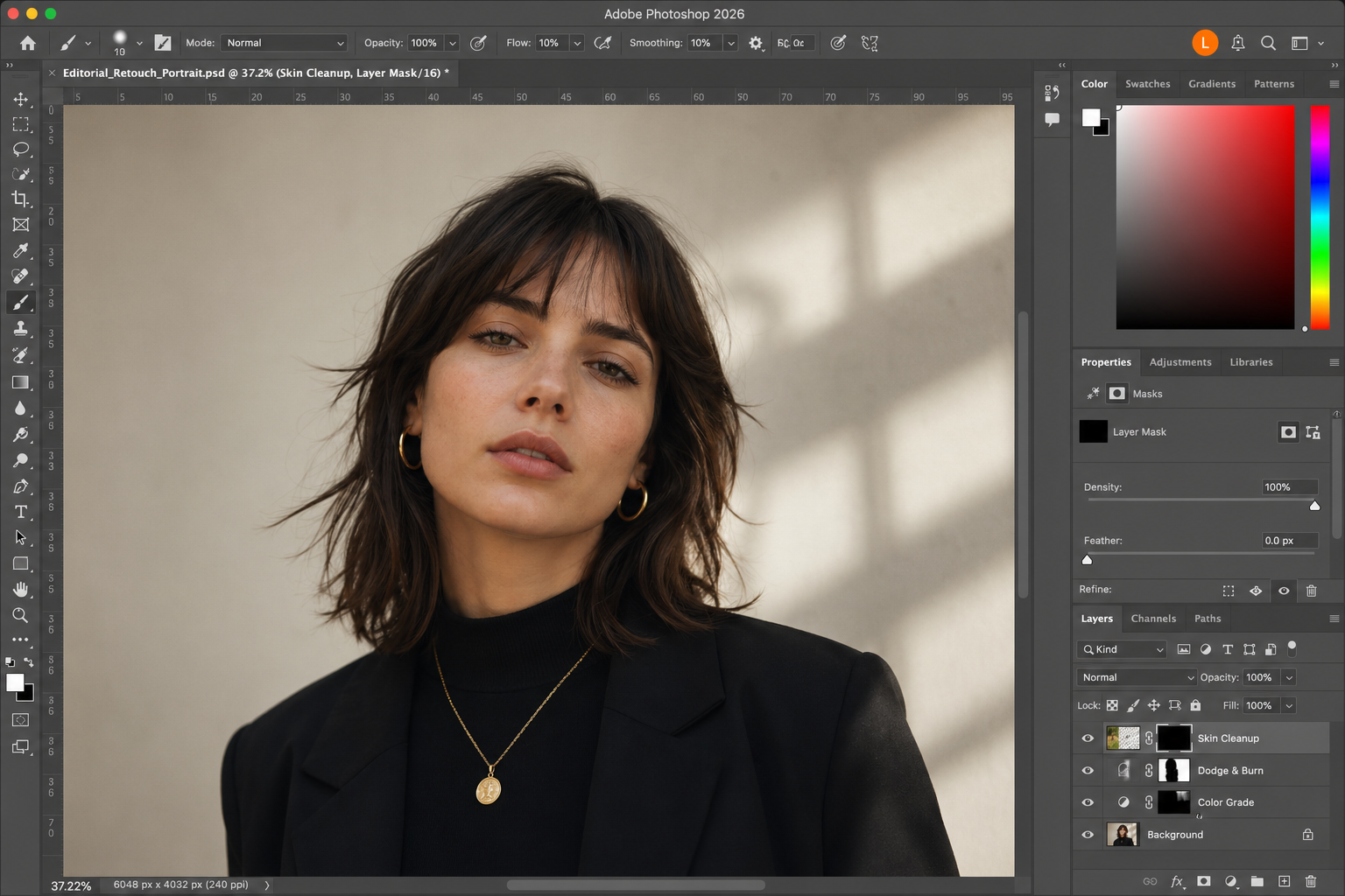 Edited Photoshop AI photo editor screenshot