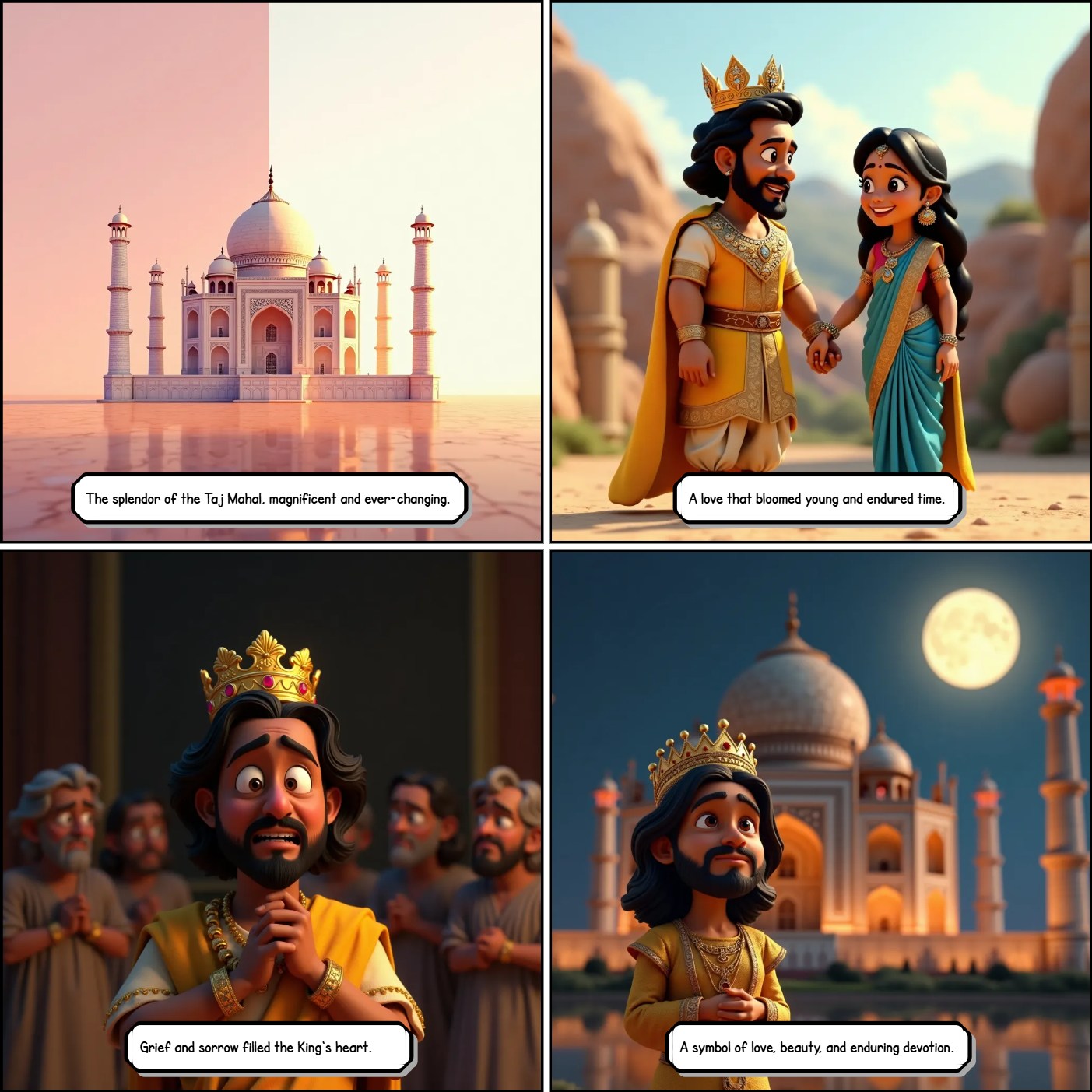 A colorful comic shared by Claire and created with LlamaGen