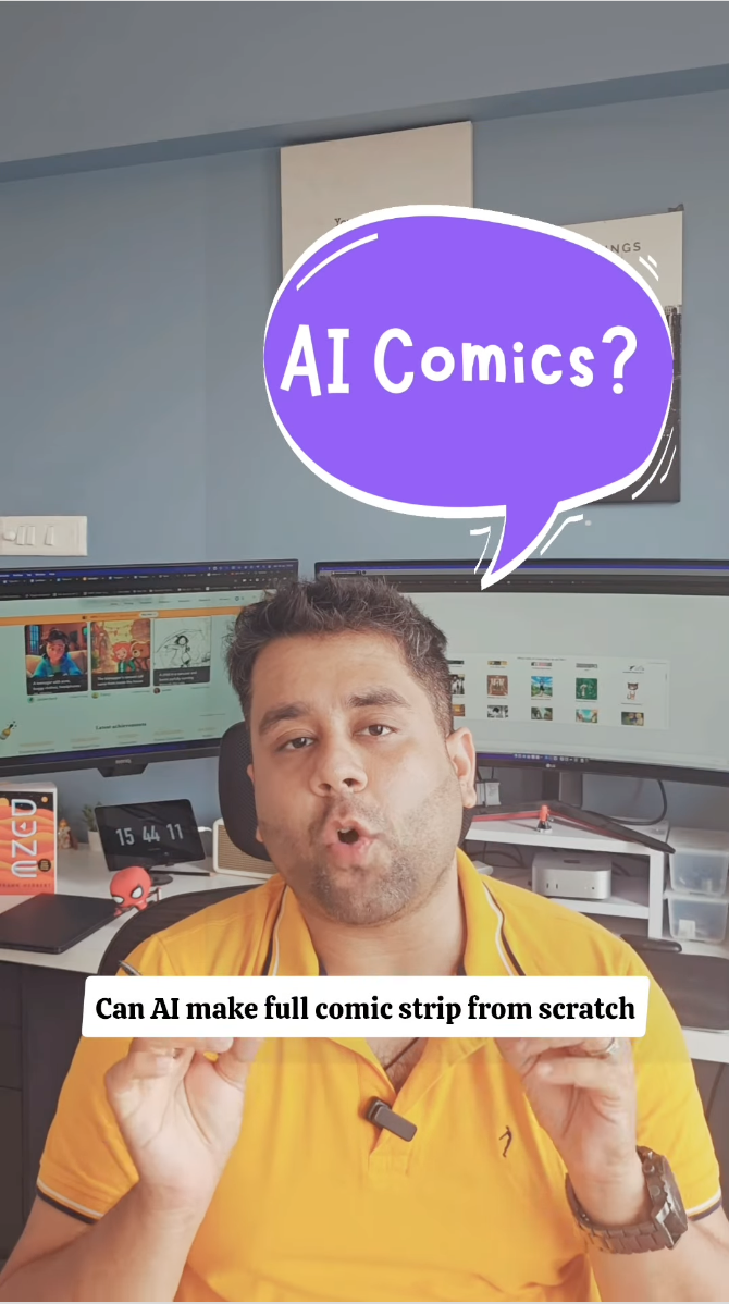 A penguin and robot comic created by promptwithkartik with LlamaGen