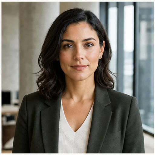 Architect, shown as a fully visible synthetic professional headshot