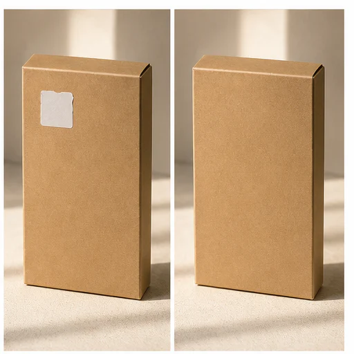 Loose packaging prop, shown before and after a selected distraction is removed