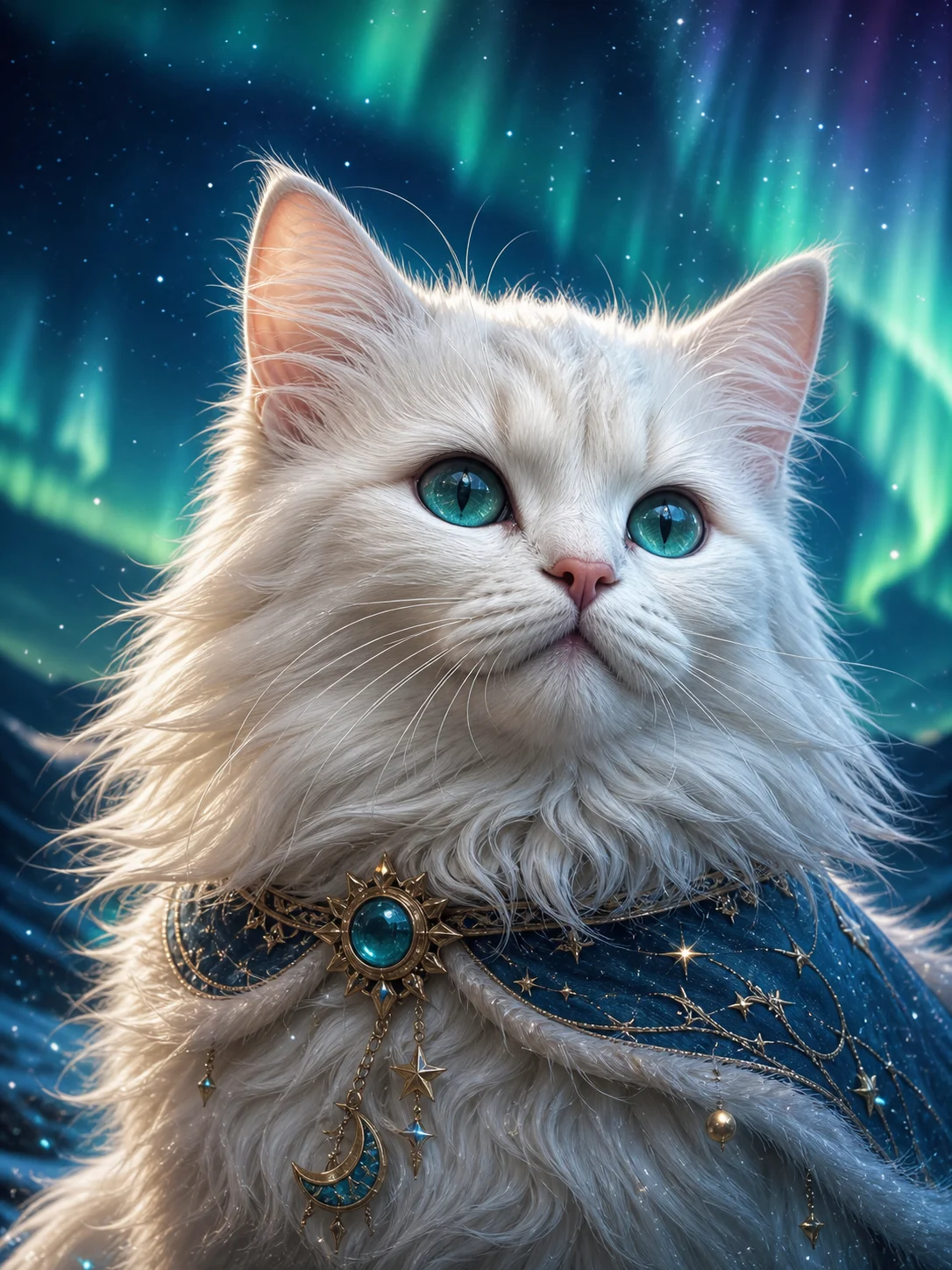 Premium AI pet generator example with a corgi space explorer portrait