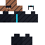 Neon Cyber Ninja playable Minecraft skin texture atlas