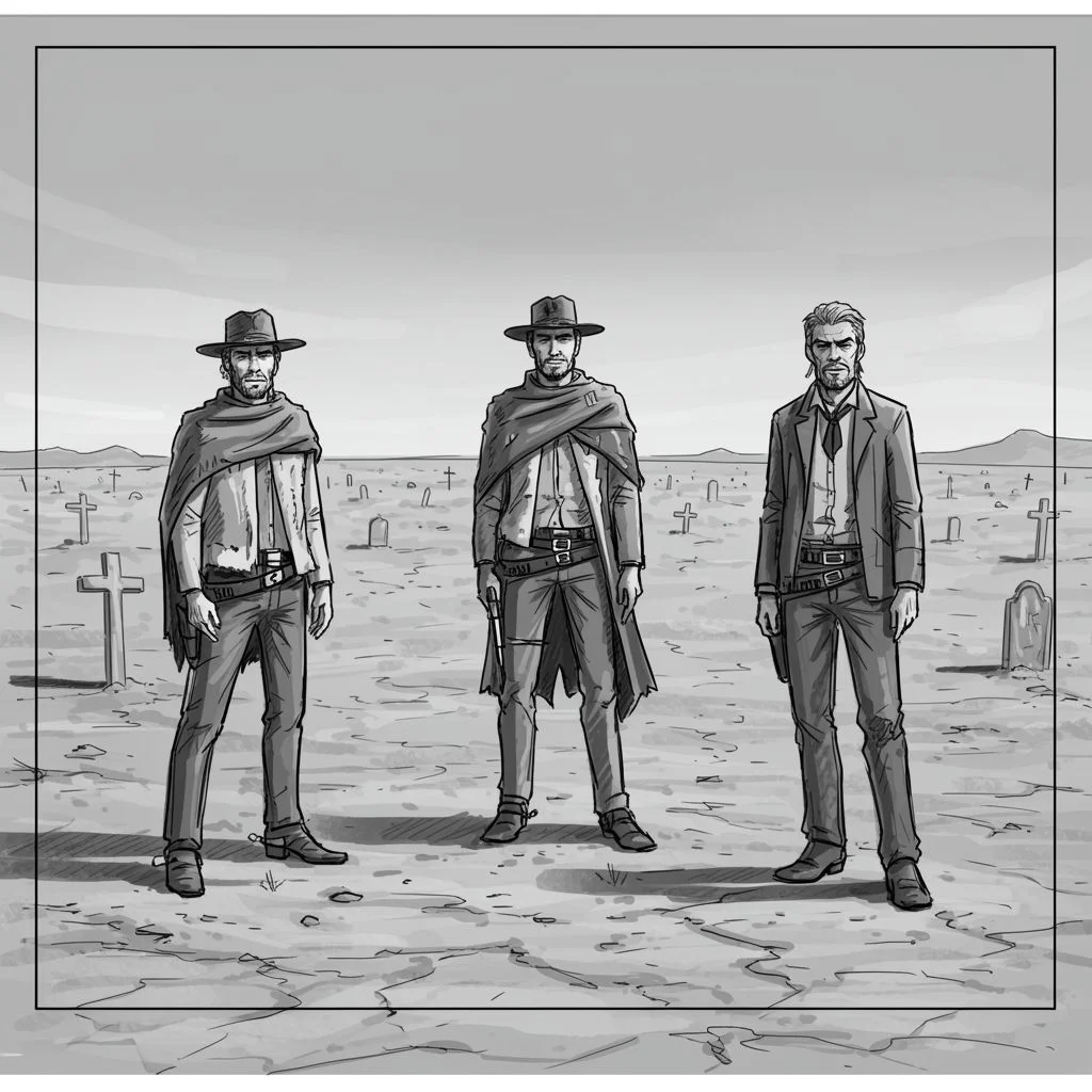 pencil sketch style, grayscale, clean lines, cinematic, anime storyboard