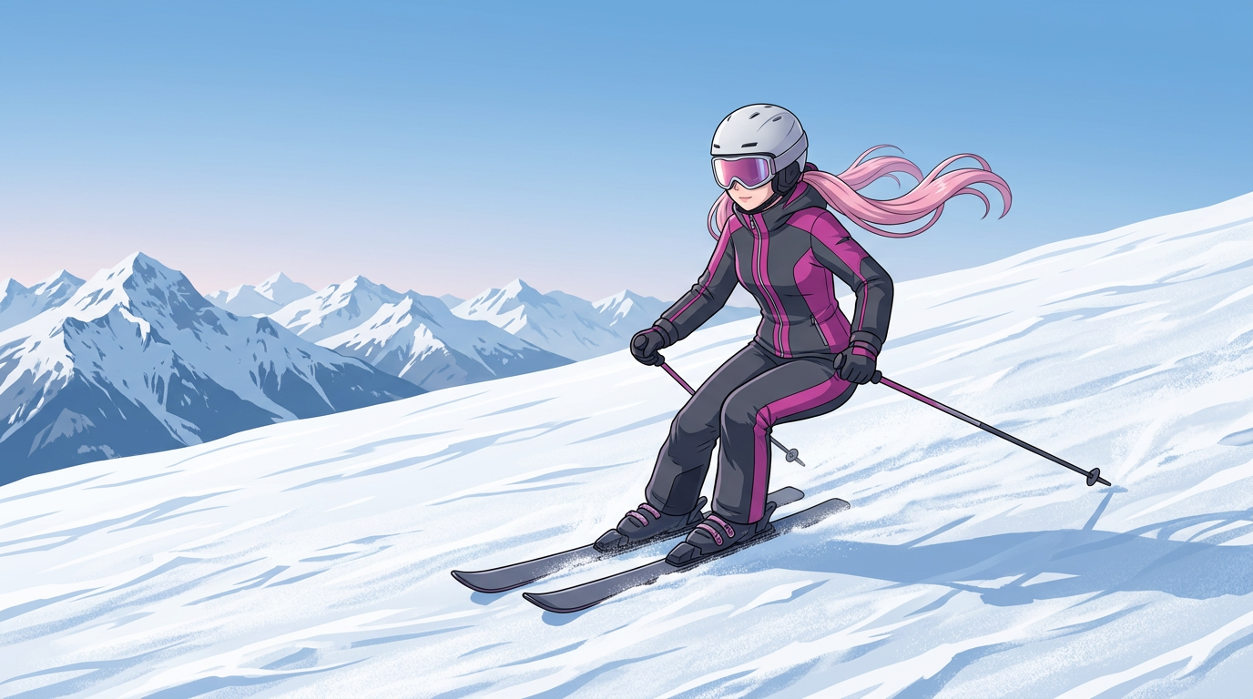 Skiing Motion first keyframe
