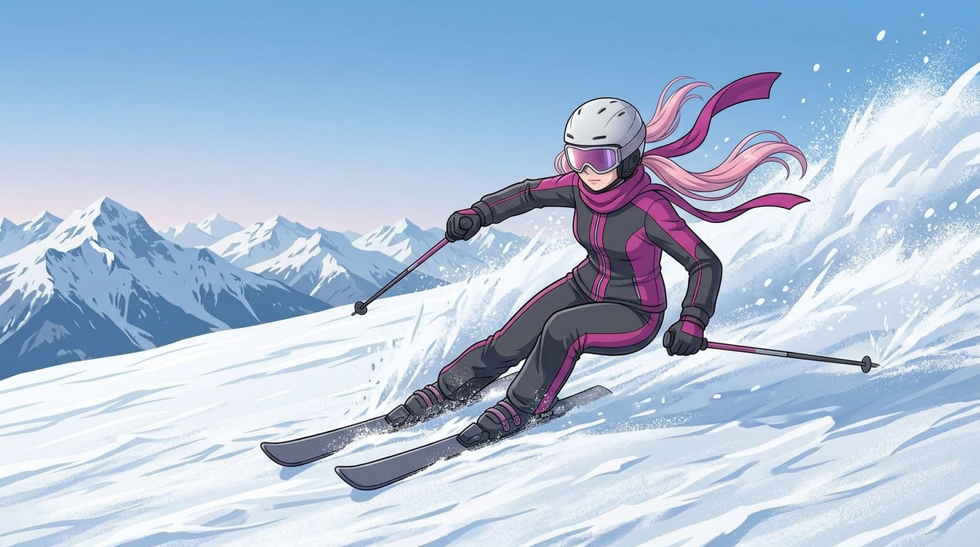 Skiing Motion last keyframe