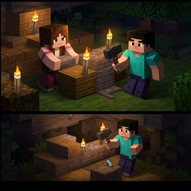 The girlfriend spawns into the game and joins the player.