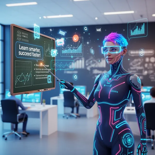 An online course platform is introduced with intelligent AI assistance.