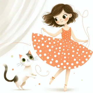 minimalist illustration, a clean white background