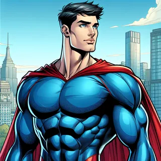 1990s American comics style