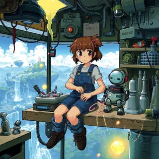 ghibli style, anime, manga