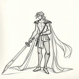 Black and white pencil sketch illustration,hand-drawn lines