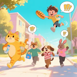 Humorous manhwa, funny situations, featuring quirky animal friends