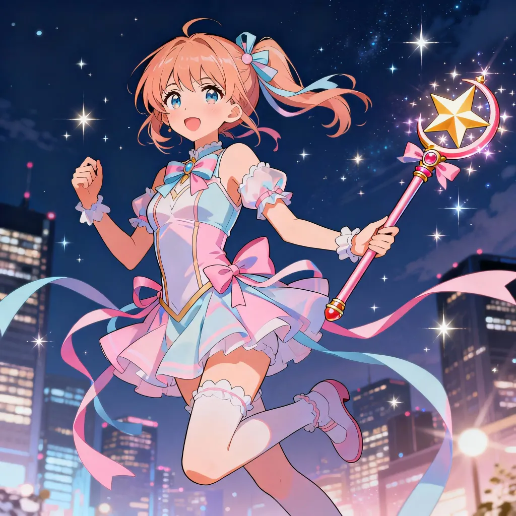 Female magical girl anime character