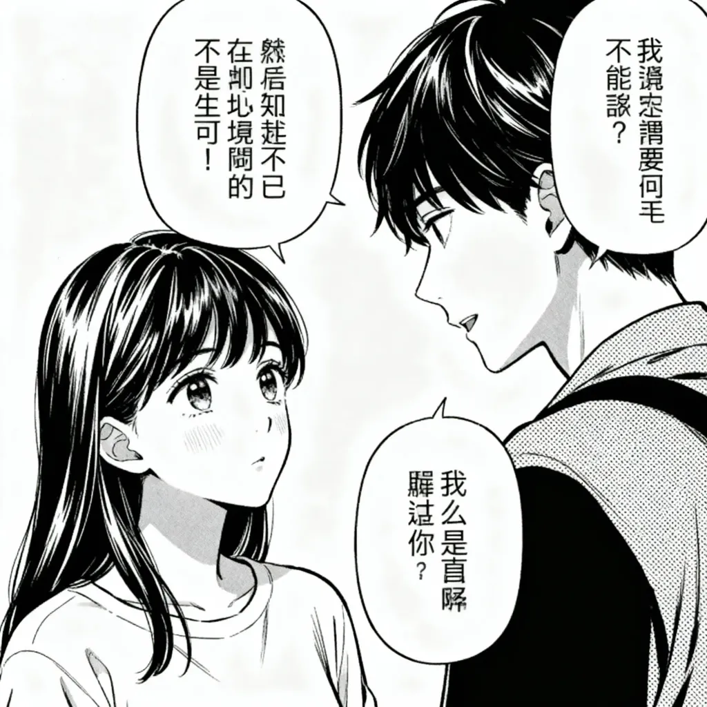 Manga translation example panel 1