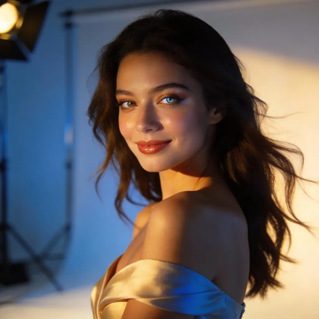 Ultra‑realistic female portrait generated by AI