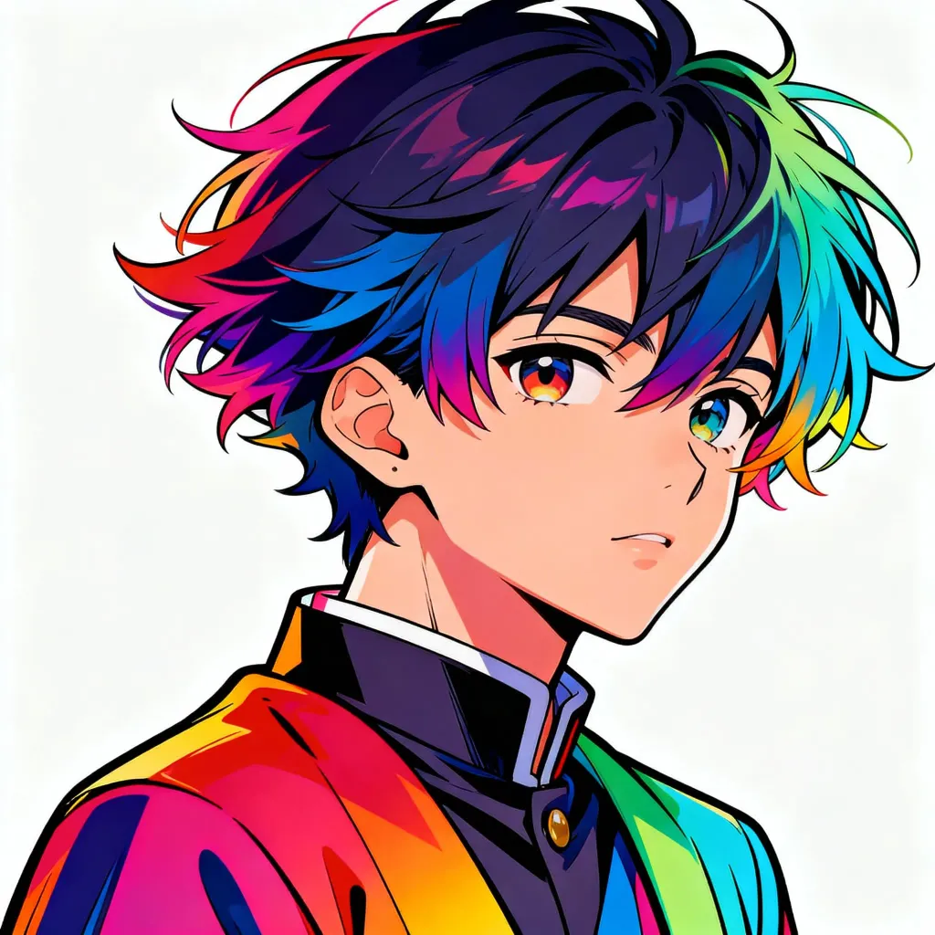 After colorization - colored line art