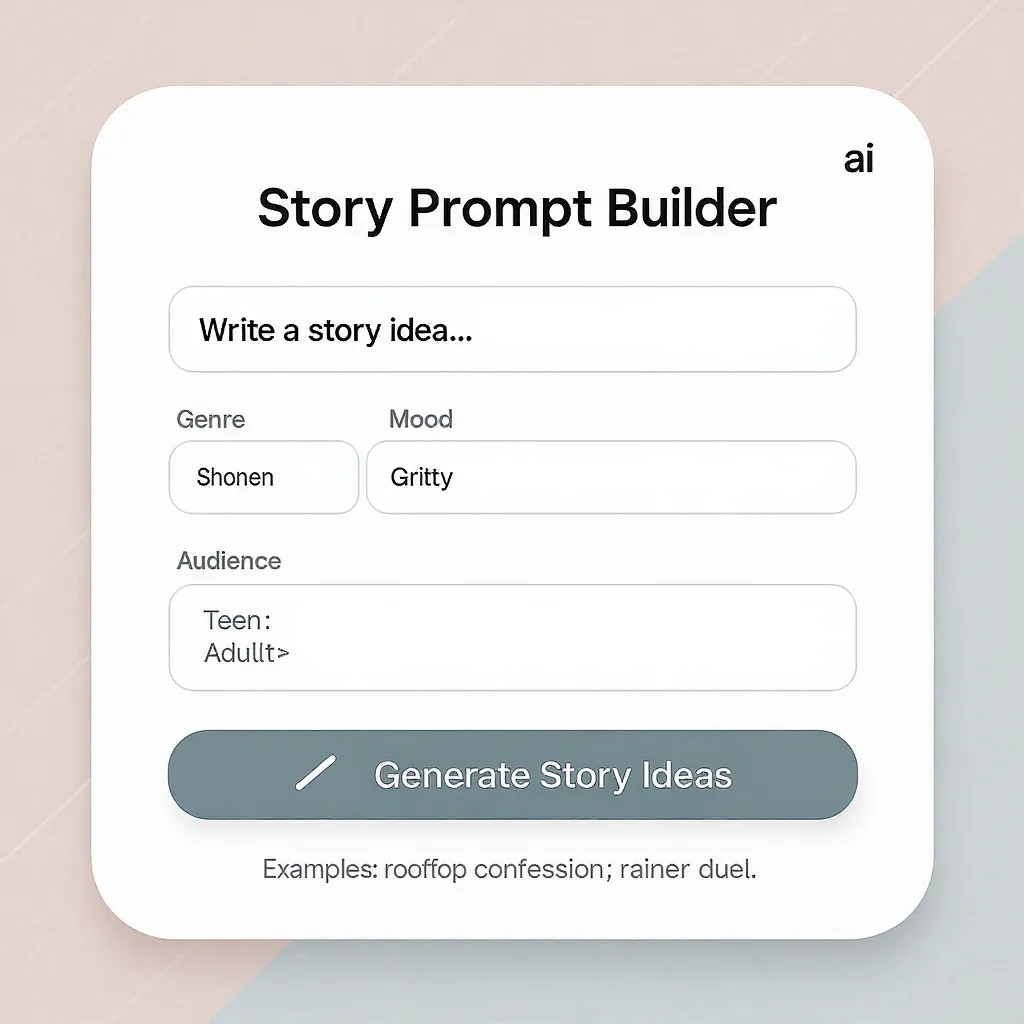 AI Manga Story Generator