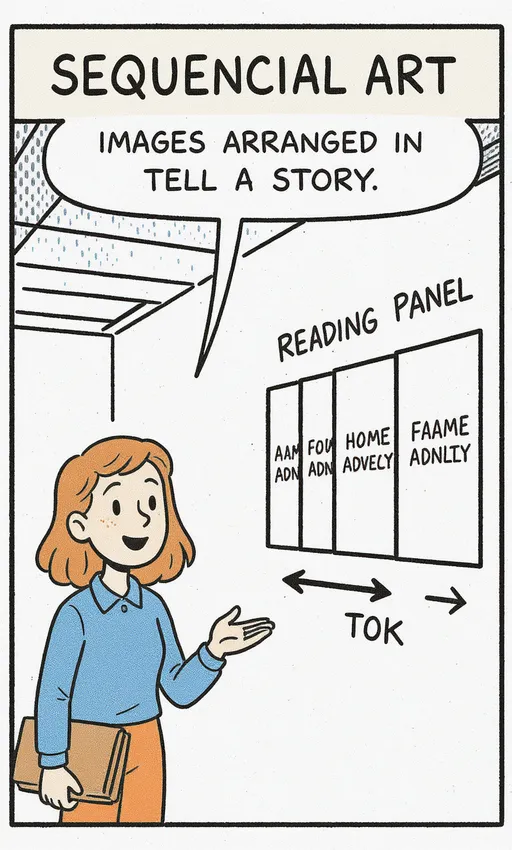 Images arranged in sequence tell a story.