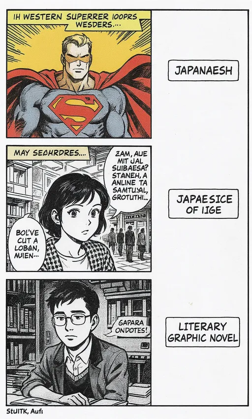 Comics, manga, and graphic novels use sequential art.