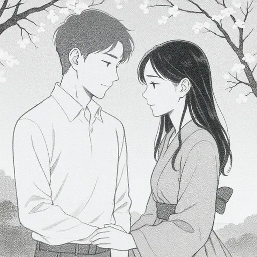 Cherry blossom confession, gentle romance