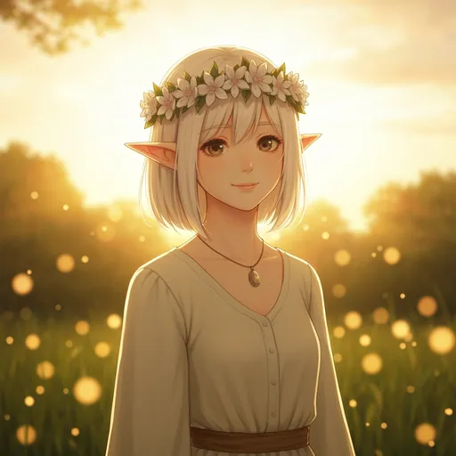 Elf with Floral Crown