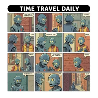 multiple-panels, mecha comic strip