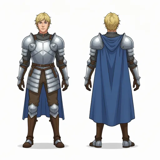Medieval knight character sheet