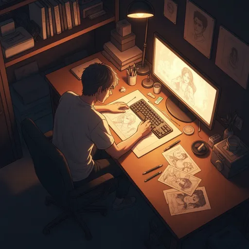 Content creator using magical girl generator