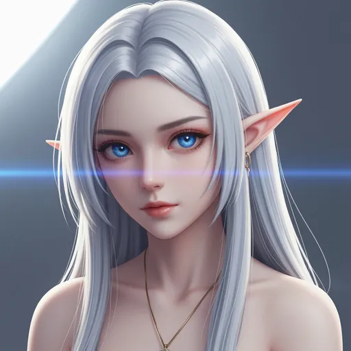 Silver-Haired Blue-Eyed Elf
