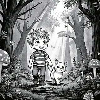 Japanese manga style, black and white, detailed screentones, dramatic shadows, manga panel art