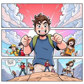 Dynamic Comic Art Style Guide - Vibrant, Cartoonish Techniques for Comics