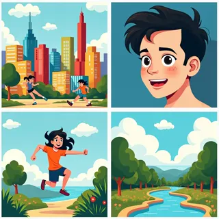 Superflat Comic illustration