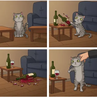 comic strip, cartoonish line art