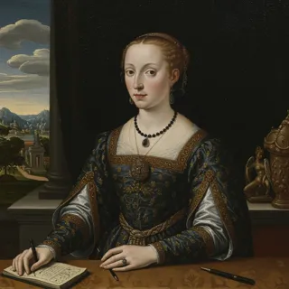 A Renaissance-style painting of