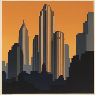 An Art Deco poster of