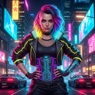 Cyberpunk Comic illustration