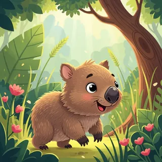 children's picture book illustrations, cartoonish and anthropomorphic, simple,dreamy backgrounds , enhanced by soft element. Bright, gentle colors such as blue, orange, and purple,smooth lines and rounded shapes, craft a warm, magical atmosphere, safe and friendly