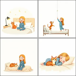 minimalist illustration, clean background