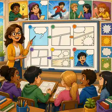 Classroom Lesson Comic Pack Template
