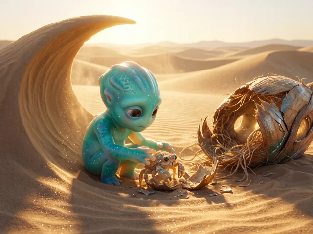 Alien in the Golden Dunes