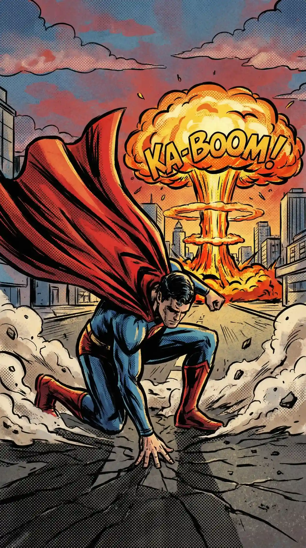 Comic book scene example made with AI