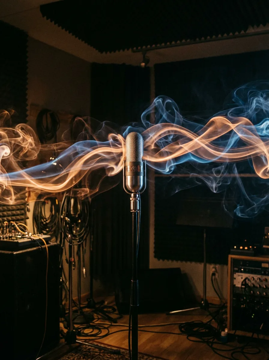 Narration sound waves poster