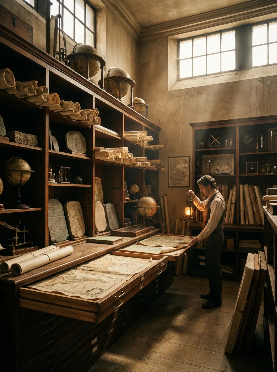 Museum archive room poster