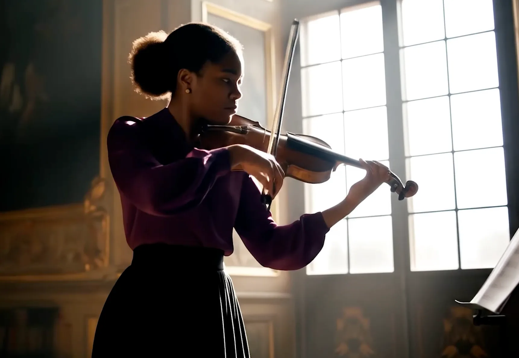 Classical Violinist motion example