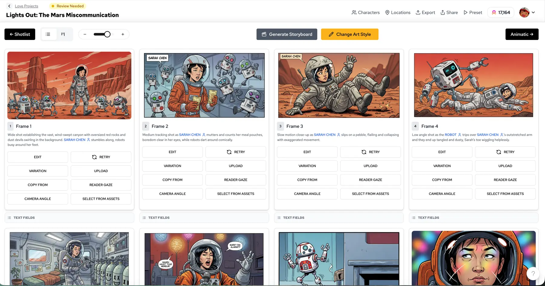 Storyboard Studio board preview