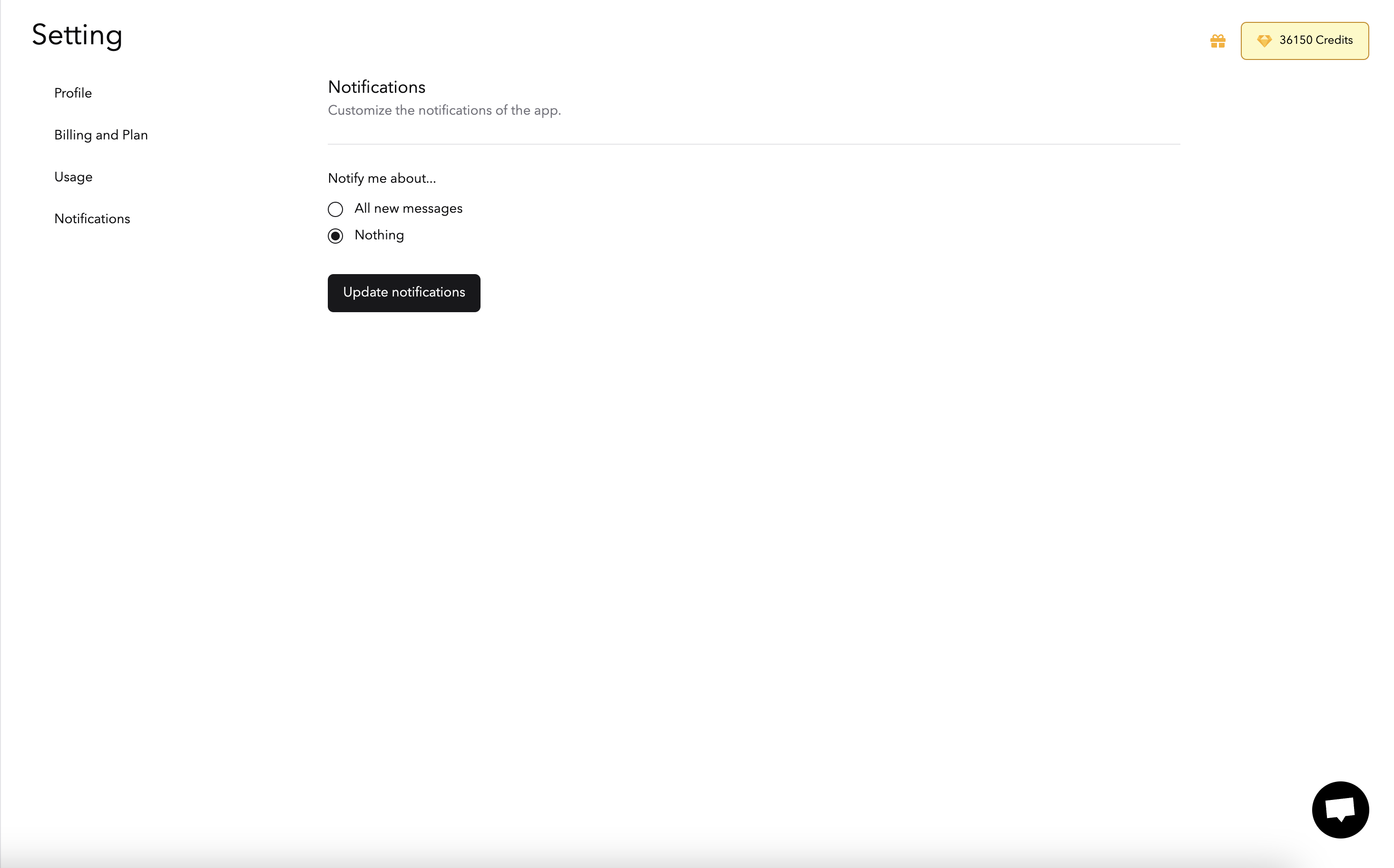 Desativar Notificações Push